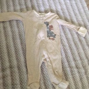 Pajama onesie with footies and hand cover